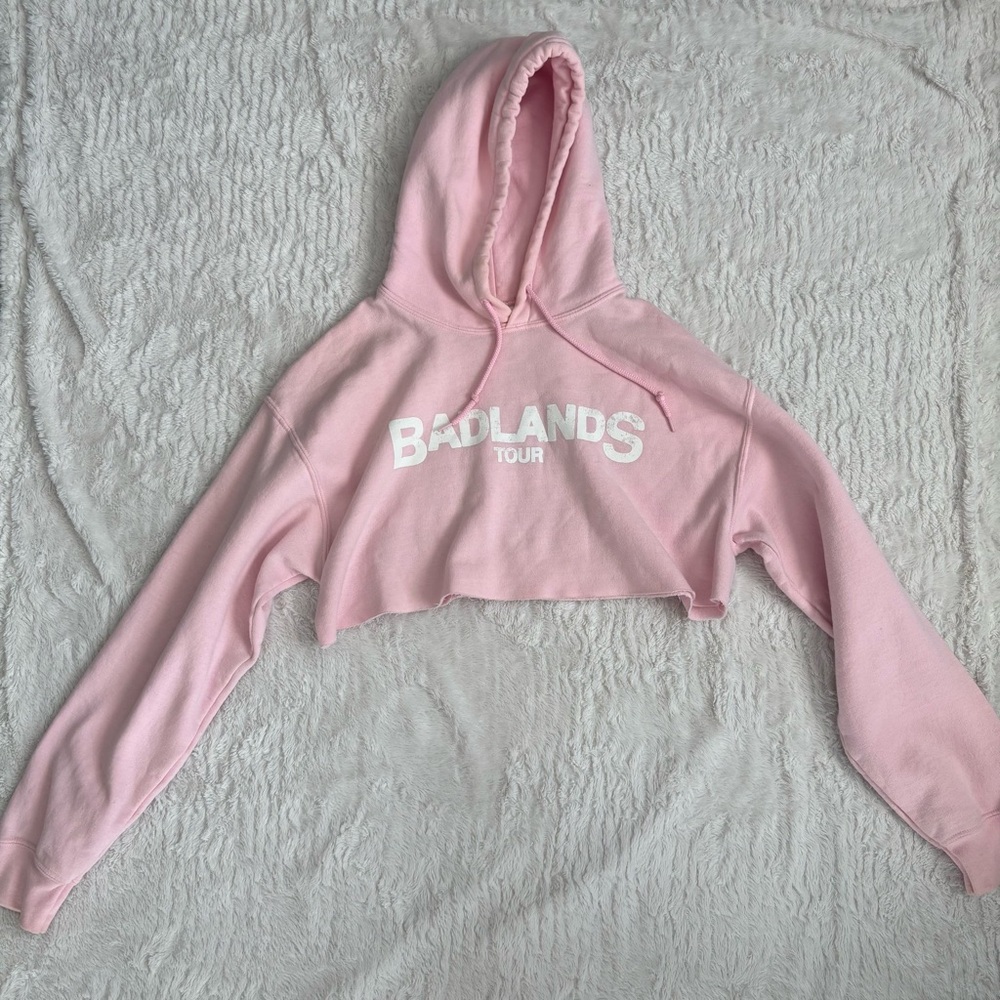 Halsey's BADLANDS Tour Pink Cropped Hoodie